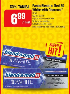 Pasta 3D White with Charcoal promocja w POLOmarket