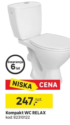 Kompakt WC RELAX promocja w Leroy Merlin