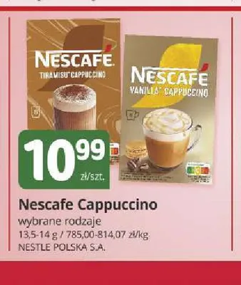 Kawa rozpuszczalna Nescafe Cappuccino promocja w Marketvita