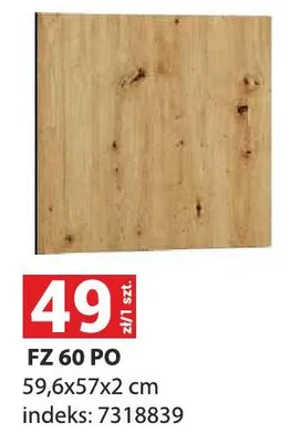 Front kuchenny FZ 60 PO 59,6x57x2cm indeks 7318839 promocja w Merkury Market