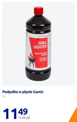 Podpałka w płynie Gamix promocja w Action