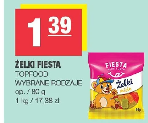 Żelki Fiesta wybrane rodzaje promocja w SPAR