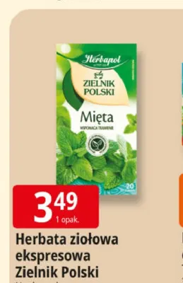 Herbata ziołowa ekspresowa Zielnik Polski Herbapol promocja w Leclerc