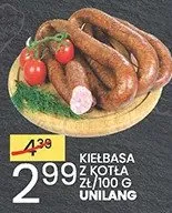 Kiełbasa z kotła Unilang promocja w Wafelek
