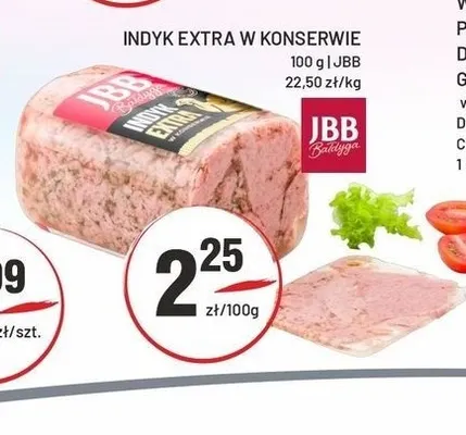 Indyk extra w konserwie JBB promocja w Sedal