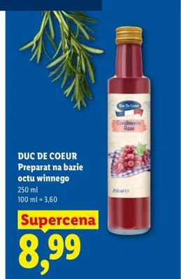 Preparat na bazie octu winnego Duc De Coeur promocja w Lidl
