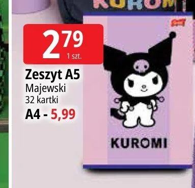 Zeszyt A5 Majewski 32 kartki promocja w Leclerc