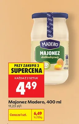 Majonez delikatesowy Madero promocja w Biedronka