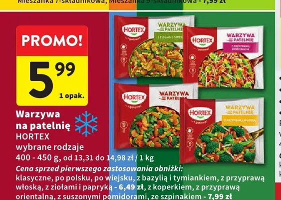 Warzywa na patelnię po włosku Hortex promocja w Intermarche
