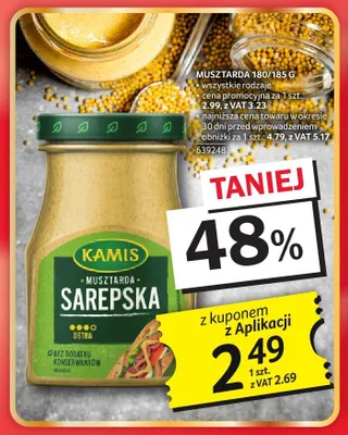 Musztarda KAMIS Sarepska promocja w Selgros