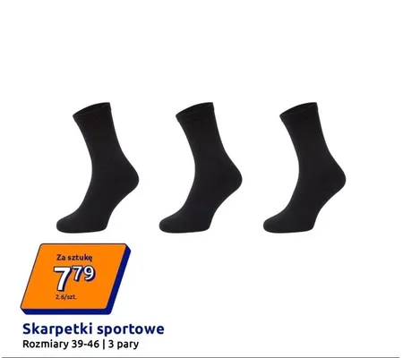 Skarpetki sportowe promocja w Action