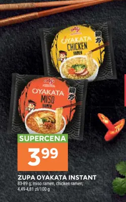 Zupa Oyakata instant chicken ramen promocja w Stokrotka