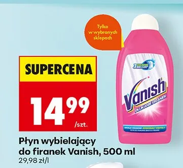 Płyn wybielający do firanek promocja w Biedronka