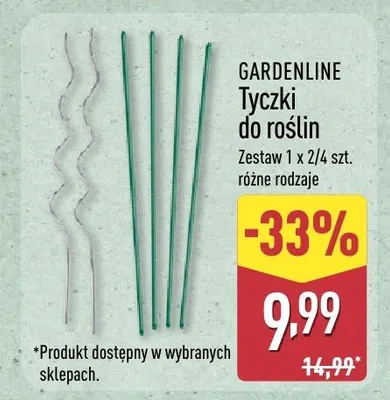 Tyczki do roślin Gardenline promocja w Aldi