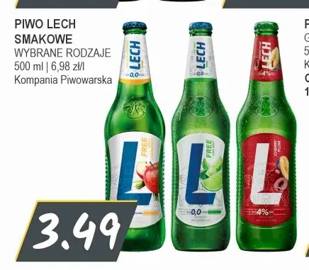 Piwo bezalkoholowe Lech limonka z miętą promocja w Słoneczko