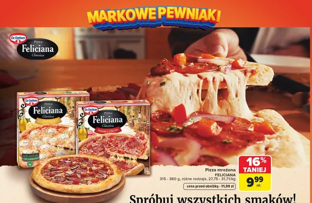 Pizza mrożona Feliciana różne rodzaje promocja w Carrefour
