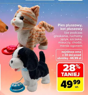 Pies pluszowy promocja w Carrefour Market