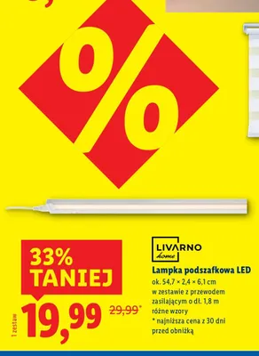 Lampa podszafkowa LED  promocja w Lidl