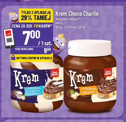 Krem orzechowo-kakaowy Choco Charlie promocja w POLOmarket