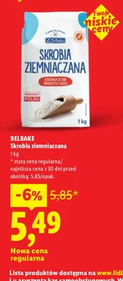 Skrobia ziemniaczana Belbake promocja w Lidl