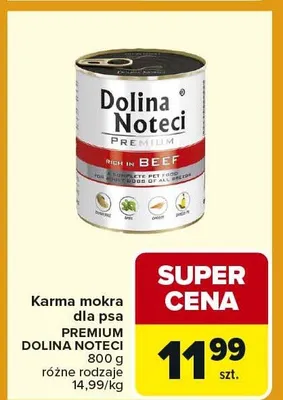 Karma mokra dla psa PREMIUM różne rodzaje promocja w Carrefour Market