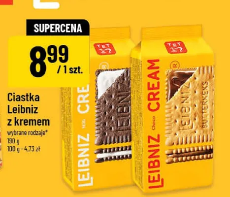 Ciastka Leibniz z kremem promocja w POLOmarket