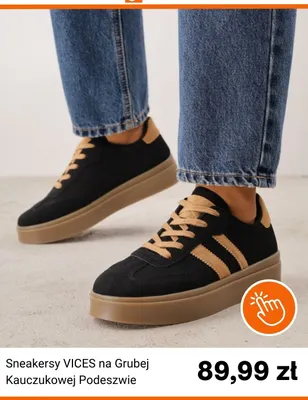 Sneakersy VICES na grubej kauczukowej podeszwie promocja w Born2be