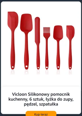 Silikonowy pomocnik kuchenny Vicloon 6-pak promocja w Amazon