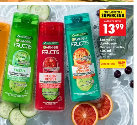 Szampon do włosów Garnier Fructis Fresh promocja w Biedronka