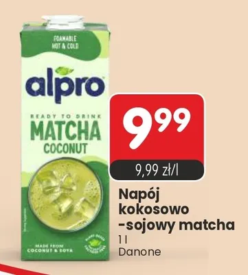 Napój kokosowo-sojowy matcha Alpro promocja w Market Point