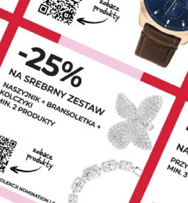 Srebrny zestaw naszyjnik bransoletka kolczyki Briju promocja w Briju