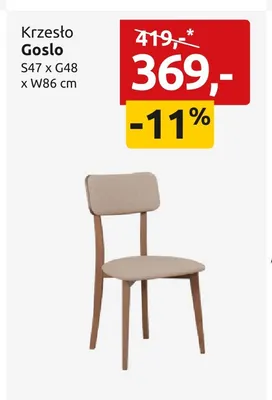 Krzesło Goslo promocja w Black Red White