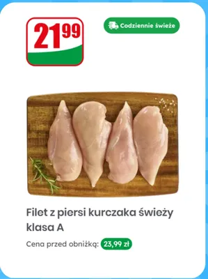 Filet z piersi kurczaka świeży klasa A promocja w Dino