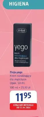 Krem nawilżający dla mężczyzn Ziaja Yego promocja w Drogerie DM