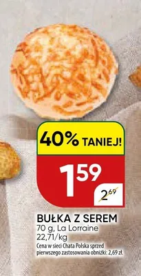 Bułka z serem promocja w Chata Polska