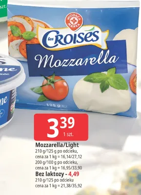Mozzarella promocja w Leclerc