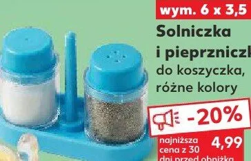 Solniczka i pieprzniczka do koszyczka promocja w Kaufland