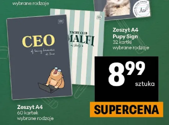 Zeszyt A4 60 kartek promocja w Delikatesy Centrum