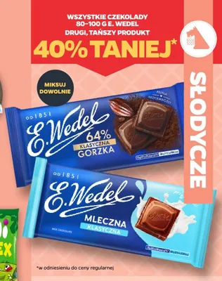 Czekolada mleczna E. Wedel promocja w Netto