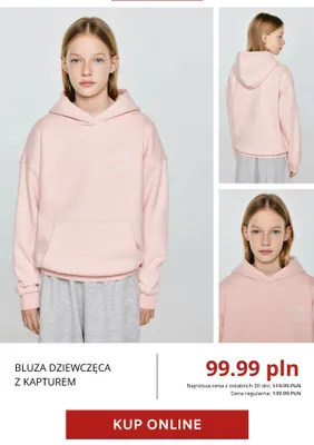 Bluza dziewczęca z kapturem BIG STAR promocja w BIG STAR