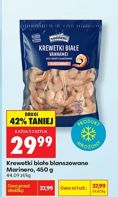 Krewetki białe blanszowane promocja w Biedronka