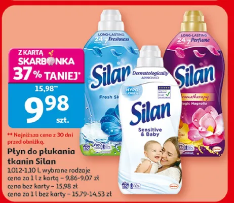 Płyn do płukania tkanin Silan promocja w Auchan