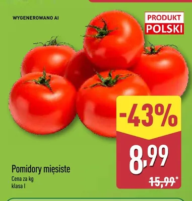 Pomidory mięsiste Aldi promocja w Aldi