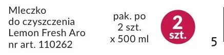 Mleczko do czyszczenia Lemon Fresh Aro promocja w Makro
