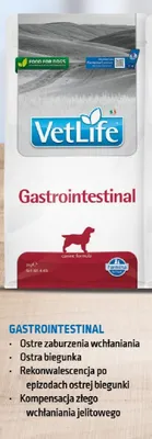 Karma dla psów VetLife Gastrointestinal 2 kg promocja w Aquael zoo