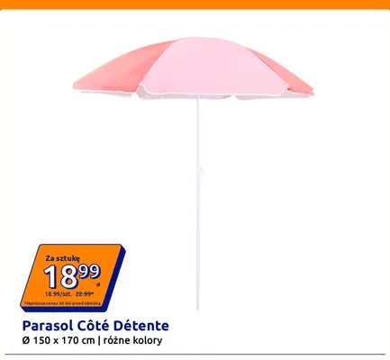 Parasol Côté Détente Ø150x170 cm promocja w Action