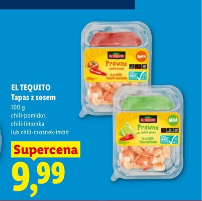 Tapas z sosem chili-pomidor El Tequito promocja w Lidl