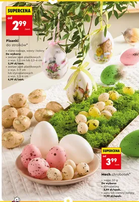 Pisanki do stroików promocja w Biedronka