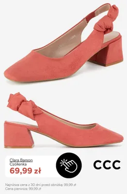 Czółenka Clara Barson promocja w CCC