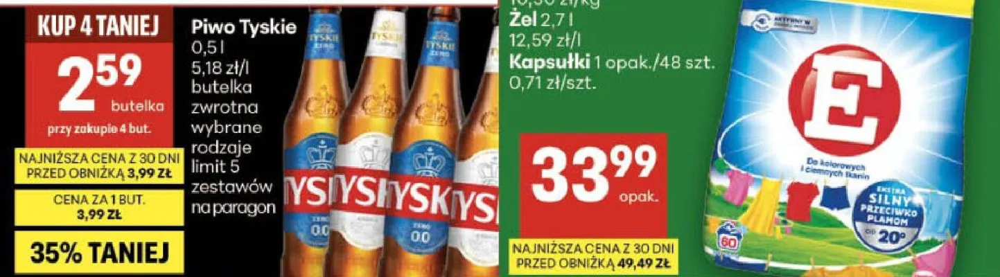 Produkty do prania E Proszek do koloru promocja w Delikatesy Centrum